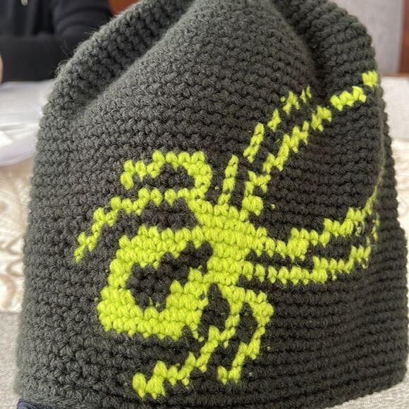 Spyder beanie hat. Nice warm fleece band inside. - Picture 3 of 3